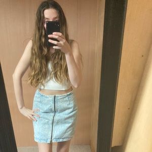 🇺🇸 Vintage acid wash denim skirt